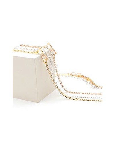 Chaînes métal Doré avec mini lunette