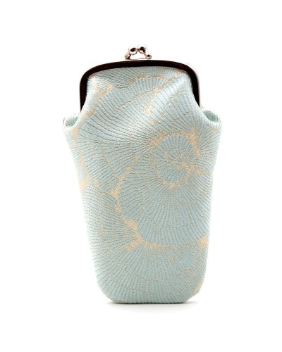 Shellfish pattern clasp purse Green