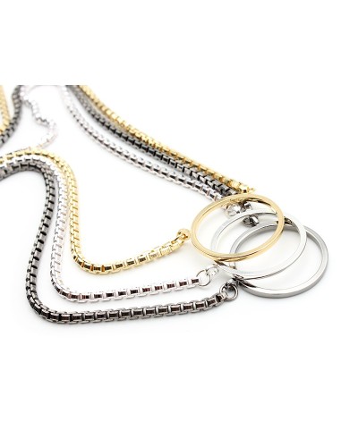 Pendentif laiton avec chaine métal vénitienne