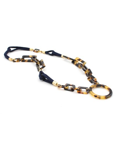 Pendentifs acétate rectangle et passementerie Tokyo