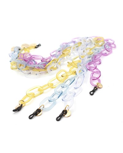 Cristal Opaline Acetate chains with big oval links