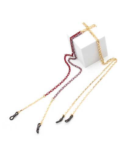 Metal chains with acrylic part