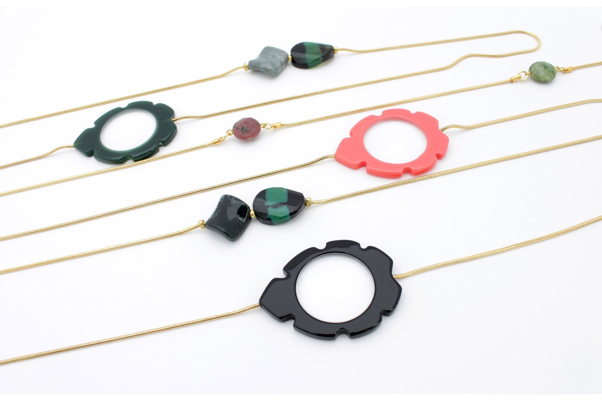 Pendentifs avec loupe