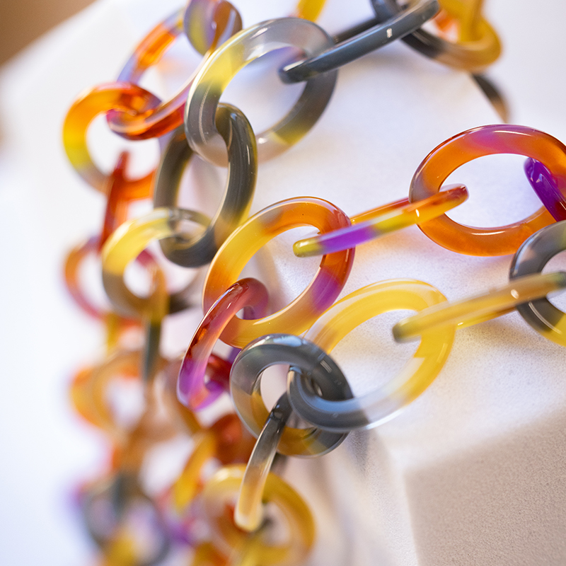 Chaîne acétate avec maillons ovales moyens